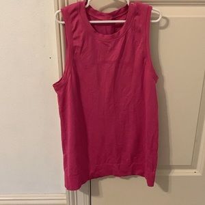 Pink lululemon high neck swiftly tech tank top